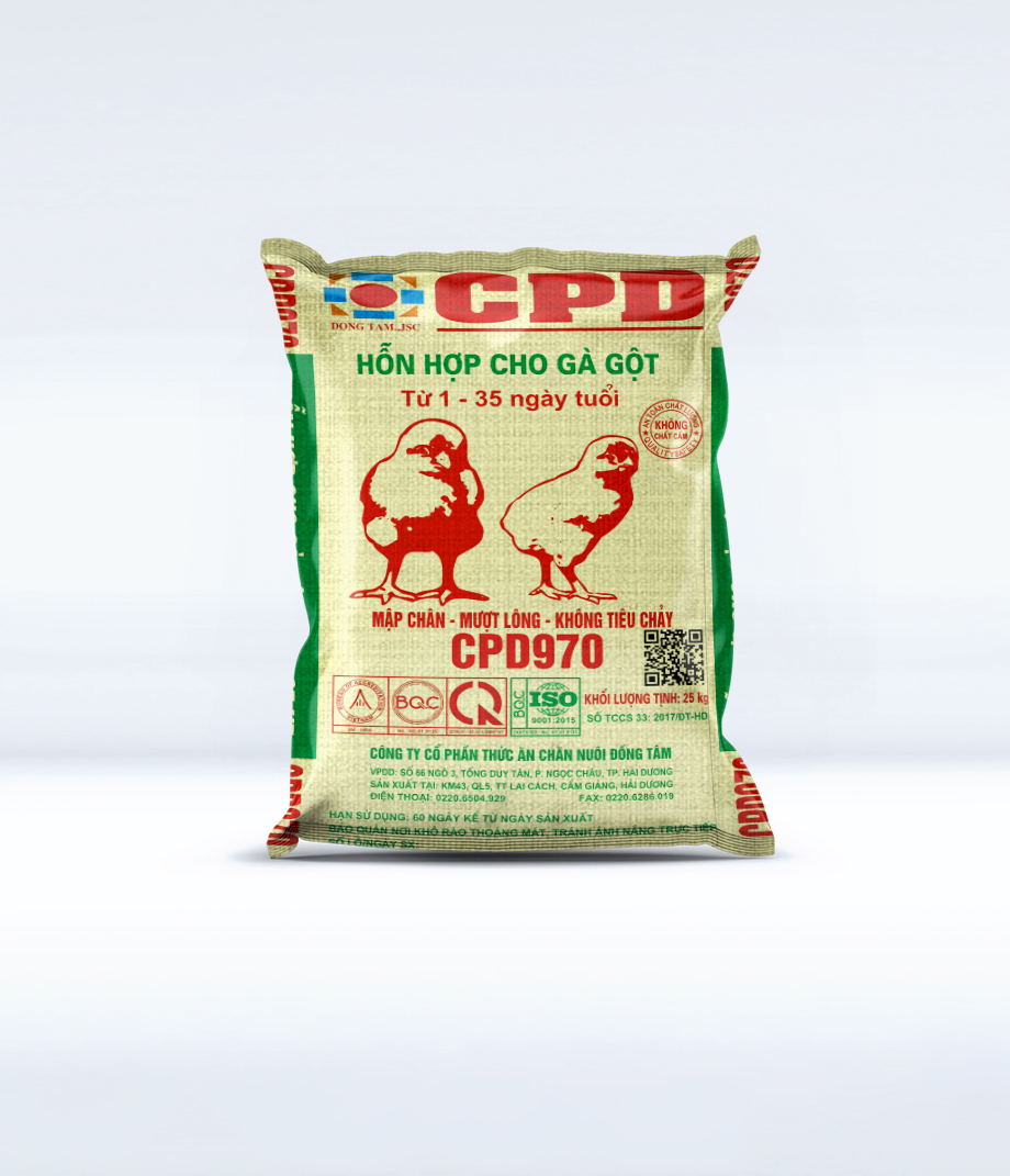 CPD 970 Hỗn hợp cao cấp dành cho gà gột từ 1-35 ngày tuổi