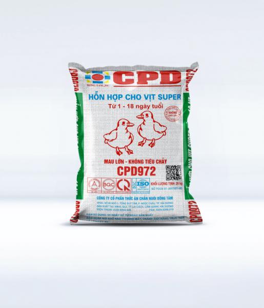 CPD 972 Hỗn hợp dành cho vịt super từ 1-18 ngày tuổi