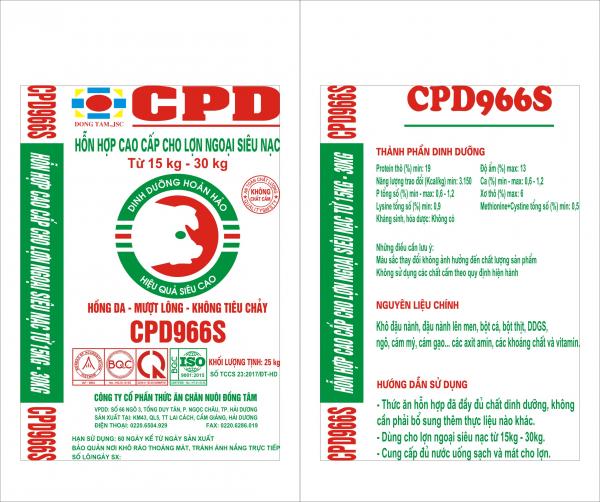 CPD966S Hỗn hợp dành cho lợn ngoại siêu nạc từ 15-30kg
